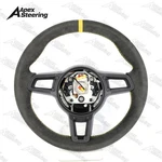 Alcantara Yellow Steering Wheel For Porsche 911 991 981 718 GT3 Cayman Panamera. Fixed Price $645.05.