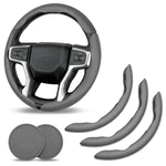 3X Segmented Steering Wheel Cover With Car Coasters For Dodge Ram 1500 2500 3500. Fixed Price $27.99.
