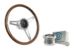 15" Polished Walnut Wood Steering Wheel W/ Horn 1979-1982 Ford Mustang. Fixed Price $449.99.