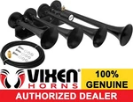 Vixen Horns Train Air 4 Trumpets Black For Truck/car/suv Loud Sound Db 12V. Fixed Price $108.47.