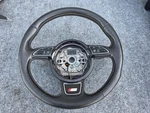 3 Spoke Sport Leather Steering Wheel Oem 115K 12-18 Audi A6 A7 S6 RS7 4.0L C7. Fixed Price $219.00.