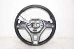 2013 Mercedes Benz E550 Steering Wheel 4 Spoke Black Leather Multifunction 55215. Fixed Price $120.00.